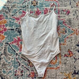 abercrombie grey tank top bodysuit